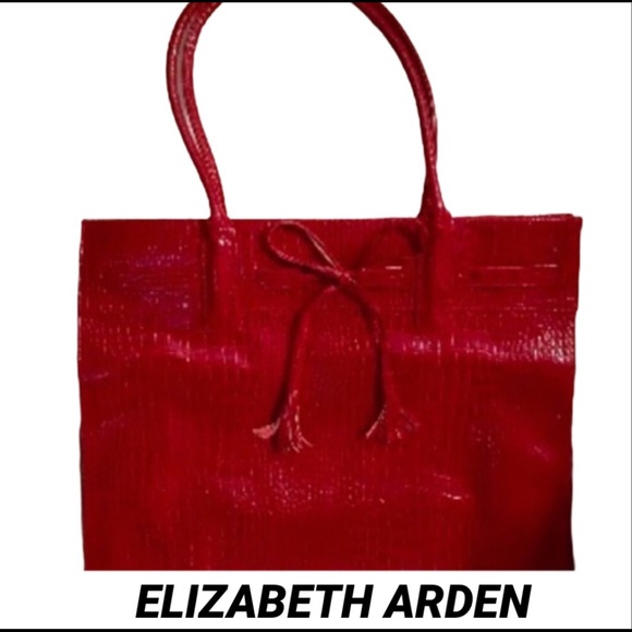 Elizabeth Arden Handbags - ELIZABETH ARDEN•Ox Blood Patent Leather Tote